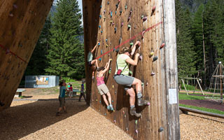 Climbing wall photo