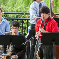 Chris on clarinet photo